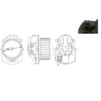 AB 258 000S MAHLE Вентилятор салону