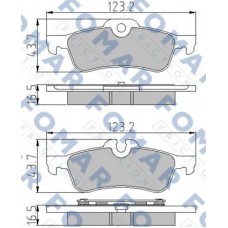 FO 800781 FOMAR Friction Комплект гальмівних колодок дисковий гальм FO 800781 FOMAR Friction Комплект гальмівних колодок дисковий гальм