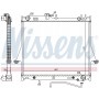 60854 NISSENS Радіатор охолодження двигуна