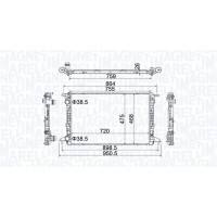 350213208900 MAGNETI MARELLI Радіатор охолодження двигуна