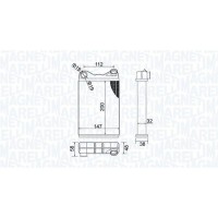 350218456000 MAGNETI MARELLI Теплообмінник обігрів салону