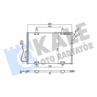 342810 KALE OTO RADYATÖR Конденсатор кондиціонера