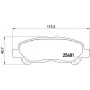 P 83 138 BREMBO Комплект гальмівних колодок дисковий гальм