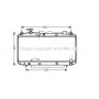 TO2305 AVA QUALITY COOLING Радіатор охолодження двигуна