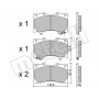 22-1279-0 METELLI Комплект гальмівних колодок дисковий гальм
