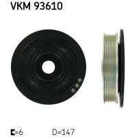 VKM 93610 SKF Ремінний шків колінчастий вал