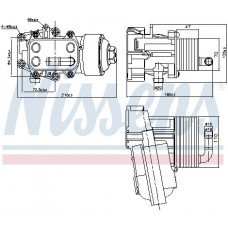 91315 NISSENS масляний радіатор двигунне олива