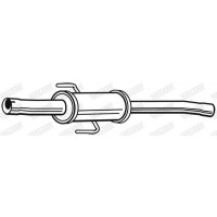 22418 WALKER Середній глушник вихлопних газів