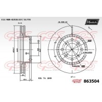 863504 MAXTECH Гальмівний диск