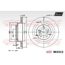863313 MAXTECH Гальмівний диск