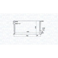 350213195100 MAGNETI MARELLI Радіатор охолодження двигуна