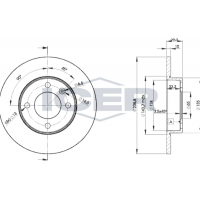 78BD3325-2 ICER Гальмівний диск