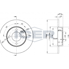 78BD3325-2 ICER Гальмівний диск