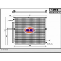 43460 AHE Конденсатор кондиціонера