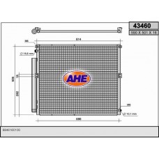 43460 AHE Конденсатор кондиціонера