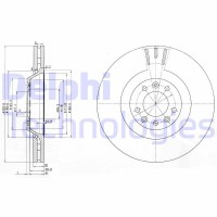 BG9844 DELPHI Гальмівний диск