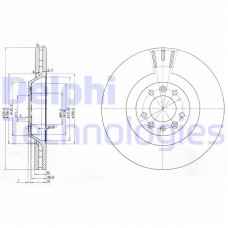 BG9844 DELPHI Гальмівний диск
