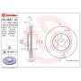 09.A637.10 BREMBO Гальмівний диск