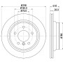 8DD 355 104-611 HELLA PAGID Гальмівний диск