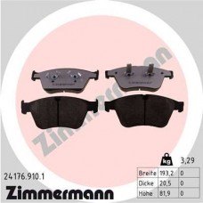 24176.910.1 ZIMMERMANN Комплект гальмівних колодок дисковий гальм
