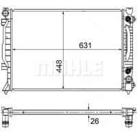CR 1686 000S MAHLE Радіатор охолодження двигуна