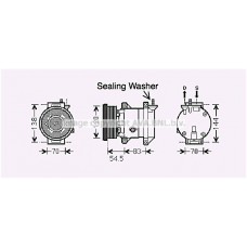 DWAK091 AVA QUALITY COOLING Компресор кондиціонера