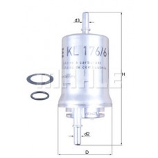 KL 176/6D MAHLE Паливний фільтр