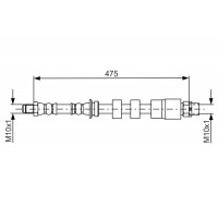 1 987 481 678 BOSCH Гальмівний шланг