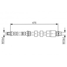 1 987 481 678 BOSCH Гальмівний шланг