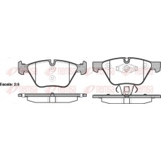 1052.10 REMSA Комплект гальмівних колодок дисковий гальм