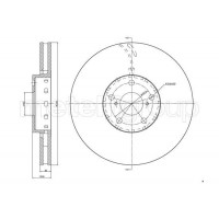 800-1538C CIFAM Гальмівний диск