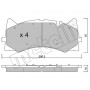 22-1271-0 METELLI Комплект гальмівних колодок дисковий гальм