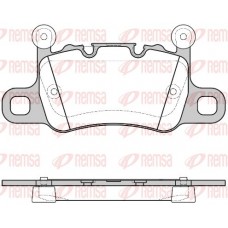 1598.10 REMSA Комплект гальмівних колодок дисковий гальм