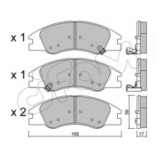 822-630-0 CIFAM Комплект гальмівних колодок дисковий гальм