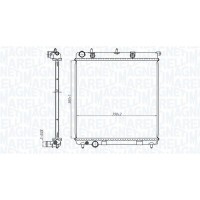 350213173500 MAGNETI MARELLI Радіатор охолодження двигуна