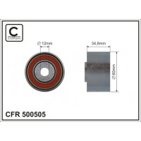 500505 CAFFARO Паразитный / Ведущий ролик, Зубчастий ремінь