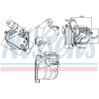 91322 NISSENS масляний радіатор двигунне олива