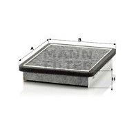 CUK 21 006 MANN-FILTER Фільтр повітря у внутрішньому просторі