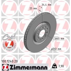 100.1240.20 ZIMMERMANN Гальмівний диск