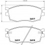 8DB 355 006-951 HELLA PAGID Комплект гальмівних колодок дисковий гальм