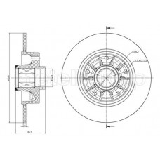 800-1241 CIFAM Гальмівний диск