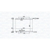 350213193400 MAGNETI MARELLI Радіатор охолодження двигуна