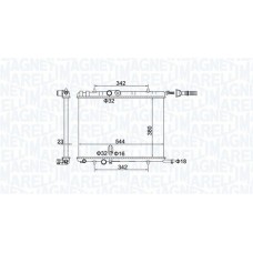 350213193400 MAGNETI MARELLI Радіатор охолодження двигуна 350213193400 MAGNETI MARELLI Радіатор охолодження двигуна
