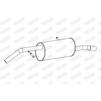 24262 WALKER Глушник вихлопних газів кінцевий