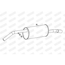 24262 WALKER Глушник вихлопних газів кінцевий