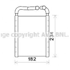HY6356 AVA QUALITY COOLING Теплообмінник обігрів салону