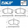 VKBP 80430 A SKF Комплект гальмівних колодок дисковий гальм