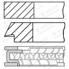 08-522700-00 GOETZE ENGINE Комплект поршневих кілець