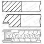 08-434600-00 GOETZE ENGINE Комплект поршневих кілець
