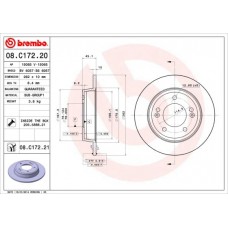 08.C172.20 BREMBO Гальмівний диск